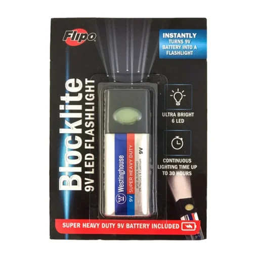 FLASHLIGHT 6BULB 9V
