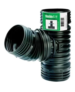 Flex-Drain 4 in. Snap X 4 in. D Snap Polypropylene Combination Tee Wye 1 pk