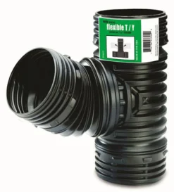 Flex-Drain 4 in. Snap X 4 in. D Snap Polypropylene Combination Tee Wye 1 pk
