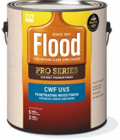 Flood CWF-UV 5 Matte Natural Water-Based Wood Finish 1 gal. (Pack of 4)