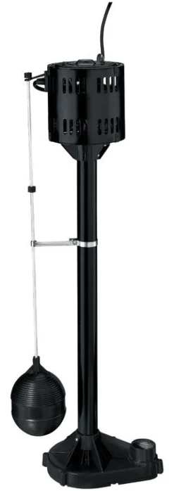 Flotec 1/3 HP 3000 gph Thermoplastic Vertical Float Switch AC Pedestal Sump Pump