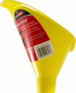 FloTool Yellow Plastic Quick Pouring Wide Spout Opening Radiator Funnel 8 oz. Load Capacity 4 H in.