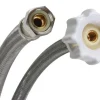 Fluidmaster 3/8 in. Compression X 7/8 in. D Ballcock 12 in. Braided Stainless Steel Toilet Supply Li