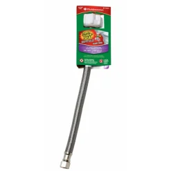 Fluidmaster 3/8 in. Compression X 7/8 in. D Ballcock 12 in. Braided Stainless Steel Toilet Supply Li