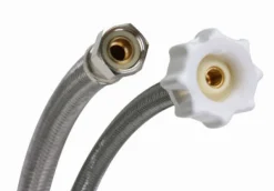 Fluidmaster 3/8 in. Compression X 7/8 in. D Ballcock 20 in. Braided Stainless Steel Toilet Supply Li