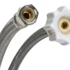 Fluidmaster 3/8 in. Compression X 7/8 in. D Ballcock 16 in. Braided Stainless Steel Toilet Supply Li
