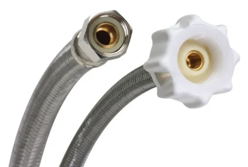 Fluidmaster 3/8 in. Compression X 7/8 in. D Ballcock 16 in. Braided Stainless Steel Toilet Supply Li