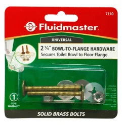 Fluidmaster Bowl to Floor Bolts Brass
