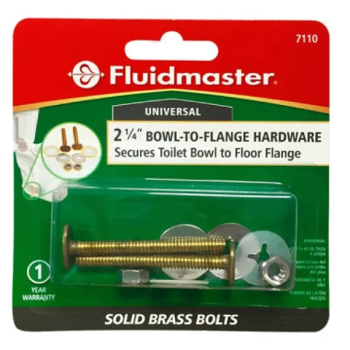 Fluidmaster Bowl to Floor Bolts Brass