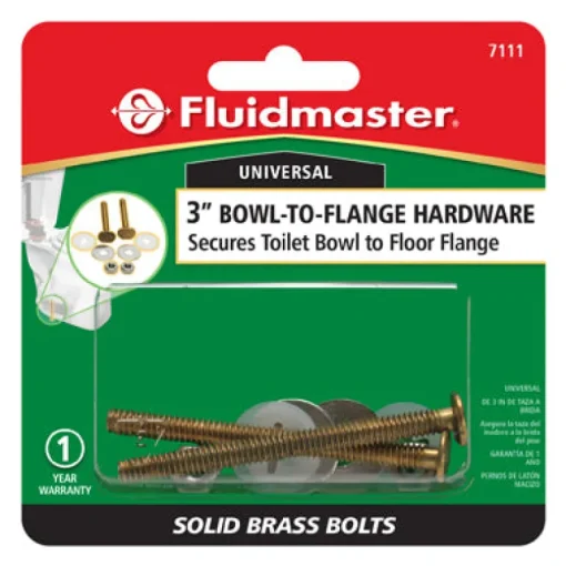 Fluidmaster Bowl to Floor Bolts Brass