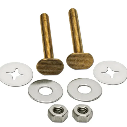 Fluidmaster Bowl to Floor Bolts Brass