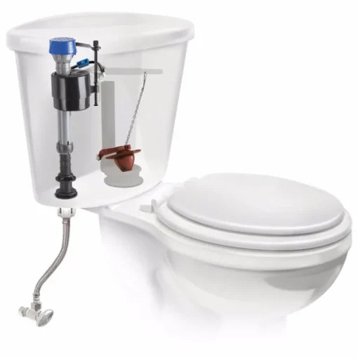 Fluidmaster Performax Fill Valve And Flapper Kit White Plastic