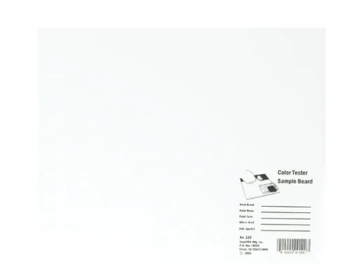 FoamPRO 10 in. W x 12 in. L White Foam Core Color Test Sample Board (Pack of 24)