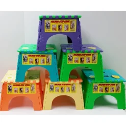FOLD STEP STOOL PLAS 9"