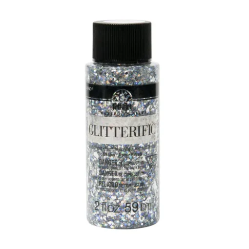 Folkart Glitterific Silver Hobby Paint 2 oz. (Pack of 3)