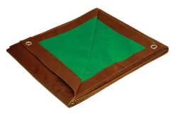Foremost Dry Top 6 ft. W X 8 ft. L Medium Duty Polyethylene Reversible Tarp Brown/Green