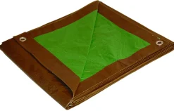 Foremost Dry Top 12 ft. W X 30 ft. L Medium Duty Polyethylene Reversible Tarp Brown/Green