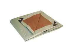 Foremost Dry Top 8 ft. W X 10 ft. L Heavy Duty Polyethylene Reversible Tarp Brown/Silver