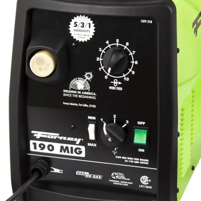 Forney 190 amps 230 volt DC MIG Wire Feed Welder 63 lb. Green