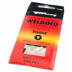 Forney 2 in. H x 4.3 in. W Fixed Shade Glass/Plastic Welding Lens 9 Shade Number 0.05 lb. Black