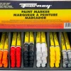 Forney 18 in. L x 6.5 in. W Black Paint Marker 48 pc.