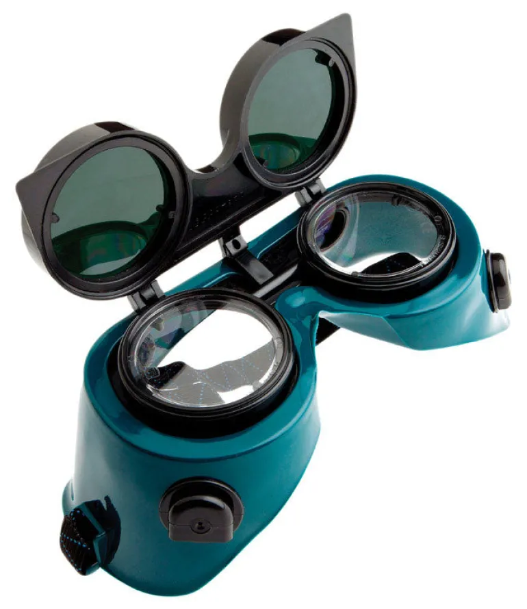 Forney 7 in. L x 3 in. W Welding Goggles Green 1 pk