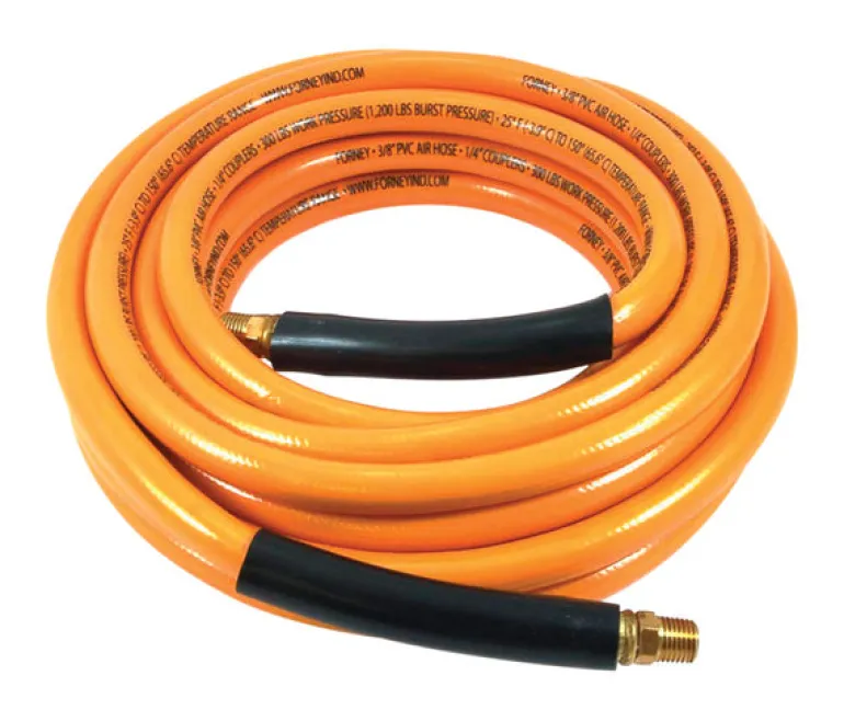 Forney 25 ft. L X 3/8 in. D PVC Air Hose 1200 psi Yellow