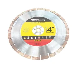 Forney 14 in. D X 1 in. General Purpose Diamond Segmented Rim Circular Saw Blade 24 teeth
