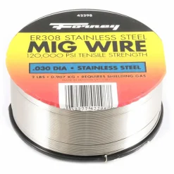Forney 0.03 in. Stainless Steel MIG Welding Wire 120000 psi 2 lb
