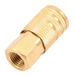 Forney Brass Air Coupler 1/4 in. Female X 1/4 in. 1 pc