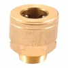 Forney Brass Air Coupler 1/4 in. Male X 1/4 in. 1 pc