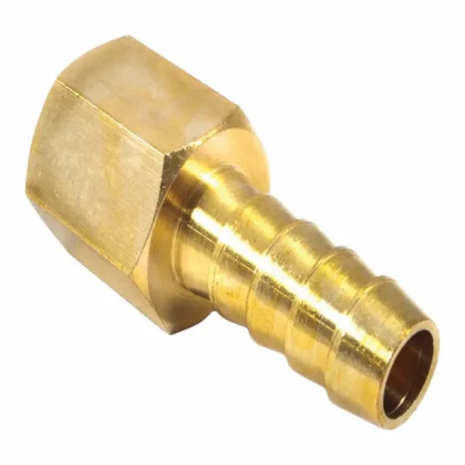 Forney Brass Air Hose End 1/4 in. Hose Barb X 3/8 in. Female 1 pc