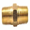 Forney Brass Coupling 1/4 in. Male X 1/4 in. Male 1 pc