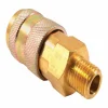 Forney Brass Universal Coupler 1/4 in. Female X 1/4 in. Male 1 pc