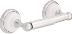 Franklin Brass Polished Chrome White Toilet Paper Holder 3.1 L x 4.6 H x 12 W in.