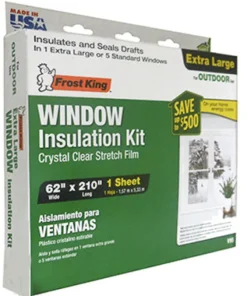 Frost King Clear Stretch Outdoor Window Film Insulator Kit 62 in. W X 210 in. L
