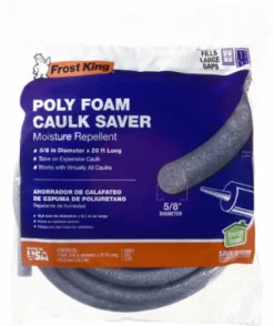 Frost King Durable Moisture Repellant Resilient Poly Foam Caulk Saver 5/8 in. x 20 ft.
