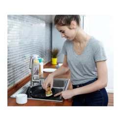 Full Circle Bubble Up 2.36 in. W Medium Bristle Bamboo Handle Dish Brush