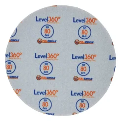 Full Circle Level 360 8.75 in. Aluminum Oxide Hook and Loop Sanding Disc 80 Grit Medium 5 pk