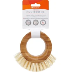 Full Circle The Ring 3.74 in. W Medium Bristle 3.54 in. Bamboo Handle Vegetable Brush