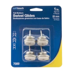 FURNITURE GLIDES 1"W 4PK