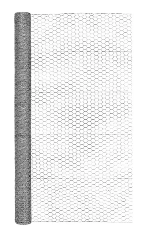 Galvanized Poultry Netting, 1-In. Mesh, 20-Ga., 60-In. x 50-Ft.