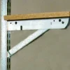 Galvanized Steel Double Shelf Bracket with Fold-Out, 11-In.