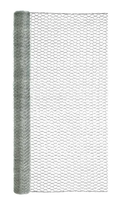 Garden Craft 36 in. H X 25 ft. L 20 Ga. Silver Poultry Netting