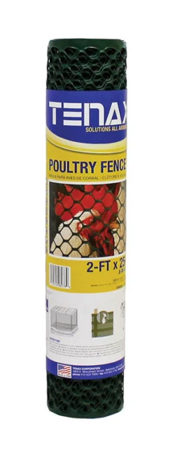 Garden Craft 24 in. H X 25 ft. L Plastic Poultry Fence 2 in.