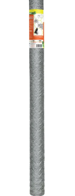Garden Craft 72 in. H X 150 ft. L Galvanized Steel Poultry Netting 2 in.