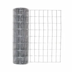 Garden Craft 24 in. H X 50 ft. L Steel Garden Fence Silver