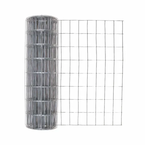 Garden Craft 24 in. H X 50 ft. L Steel Garden Fence Silver