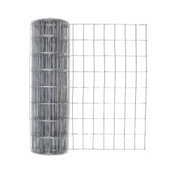 Garden Craft 24 in. H X 50 ft. L Steel Garden Fence Silver