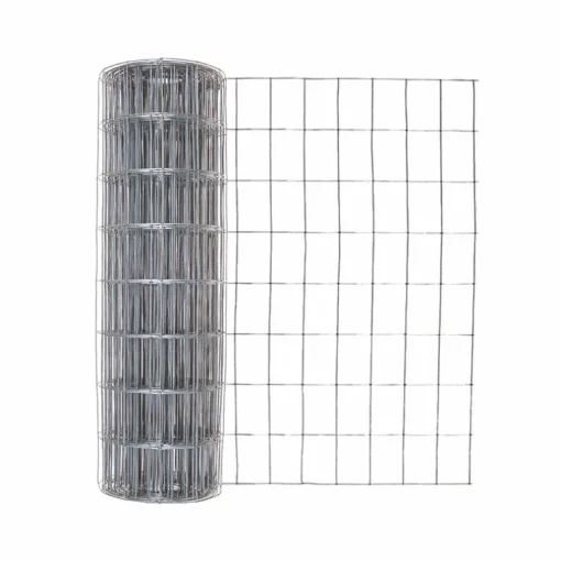 Garden Craft 24 in. H X 50 ft. L Steel Garden Fence Silver